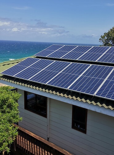 Residential PV Solar rooftop system with battery storage